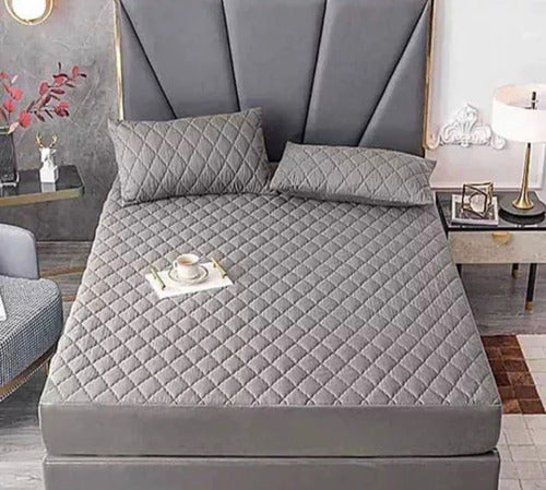 CUBRE COLCHON 2 PLAZAS IMPERMIABLE