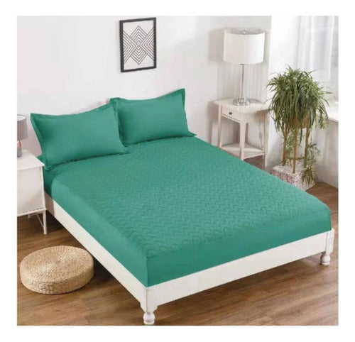 CUBRE COLCHON 2 PLAZAS IMPERMIABLE